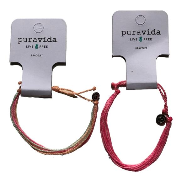 Two Pure Vida NWT Brighter Days And Ocean Sunrise Handmade Waterproof Bracelets - Picture 2 of 9